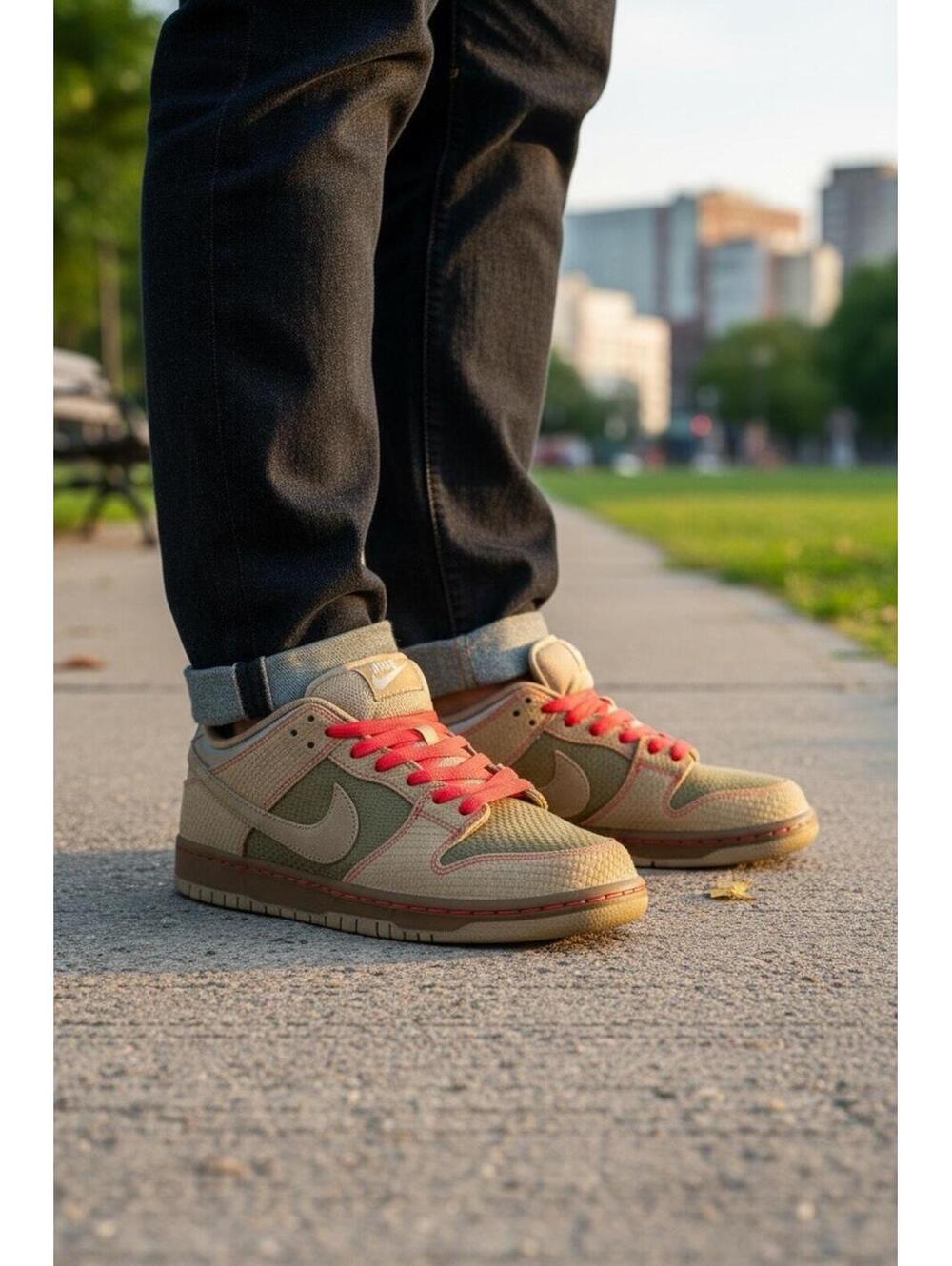 Nike SB Dunk Low Pro Som Tum Canvas Vachetta Tan Men's IB6206 701 Size 10